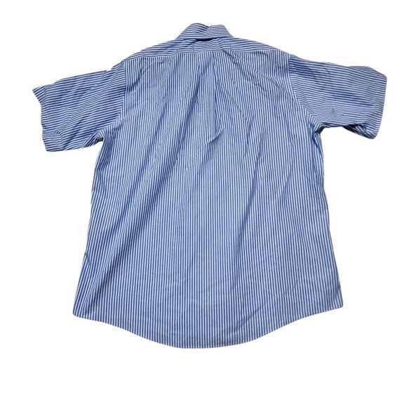 Brooks Brothers Mens Non-Iron Blue & White‎ Striped Original Polo Shirt 16.5" - Picture 3 of 7